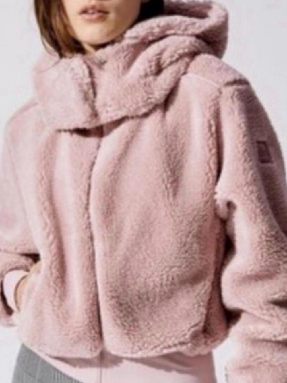 Alo Pink Teddy Jacket